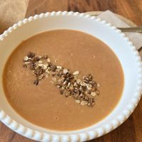  Sweet potatos and beetroot cream soup  at Bistro U Anděla in Hradec Kralove
