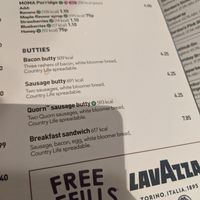 menu at LHR - The Crown Rivers -  JD Wetherspoon - T5 in West London