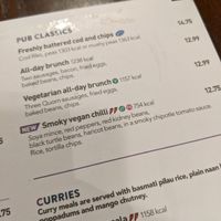 menu at LHR - The Crown Rivers -  JD Wetherspoon - T5 in West London