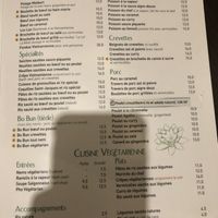 Menù   at Thu Thu in Paris