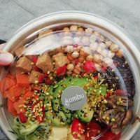 Bowl very big portion at Kombu Vegan in Bilbao