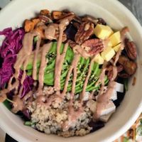 Floral Bowl at Kombu Vegan in Bilbao