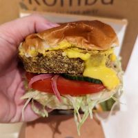 Kombu Burger at Kombu Vegan in Bilbao