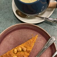Golden Milk & Carrot Hazelnut Cake at Fuori Luogo in Milan