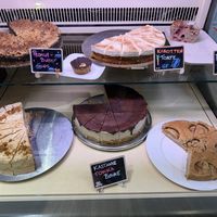 Dessert case  at Café Naiv in Innsbruck