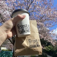 Tasty treats and coffee to to  at Feast & Fallow in Vancouver