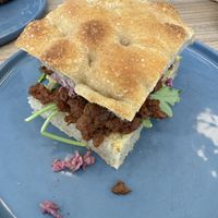 Bbq spy curl sandwich   at Feast & Fallow in Vancouver