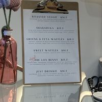 brunch menu  at Feast & Fallow in Vancouver