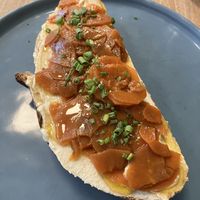 Carrot lox toast  at Feast & Fallow in Vancouver