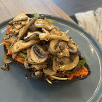 Mushroom Toast   at Feast & Fallow in Vancouver