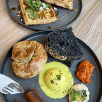 Waffles and paradise   at Feast & Fallow in Vancouver