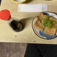 Fried tofu  at Nogataya Shinjuku Omoide Yokocho - 野方屋 新宿思い出横丁店 in Tokyo