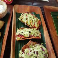 Vegan jackfruits tacos at Pawwon Restu in Ubud