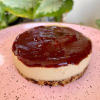 Cheesecake de Morongo at Elles Vegan Cookeria in Londrina