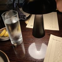 Lighting on table  at Amba in Cleveland