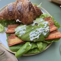 BLAT on a croissant - really filling  at Little Loaf Bakeshop in New Paltz