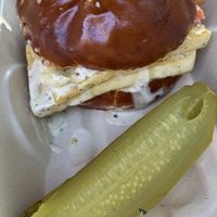 Maple Dijon (marinated) Tofu Sandwich  at Little Loaf Bakeshop in New Paltz