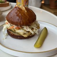 Mustard maple tofu burger  at Little Loaf Bakeshop in New Paltz