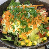 Side salad: good portion, fresh   at Crunchy Kebab in Kassel