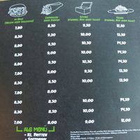 Menu, pg 2 at Crunchy Kebab in Kassel
