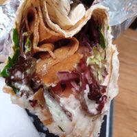 seitan-based kebap dürüm at Crunchy Kebab in Kassel