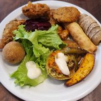 Buffet selection at Kulturas in Florianopolis