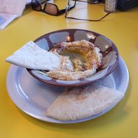 Delicious creamy hummus at Kabab Falafel Addiction in Rehoboth Beach