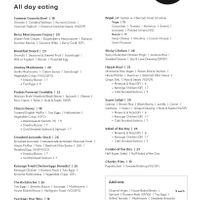Menu as of Feb 2023  at Untouched World Kitchen in Christchurch