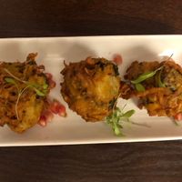 Onion bhaji  at Haveli in Newcastle Upon Tyne