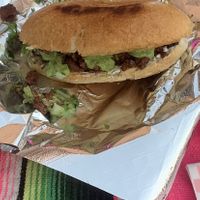 Asada torta  at La Olla Bendita in Yuma