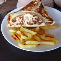 Burrito extra en combo... Una delicia! at La Cabaña Andina in Bogota