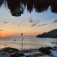 The view from the restaurant at Babaganoush in Santa Marta