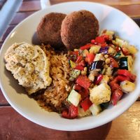 The vegan poke at Babaganoush in Santa Marta