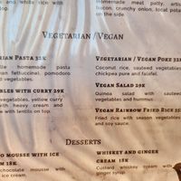 Menu at Babaganoush in Santa Marta