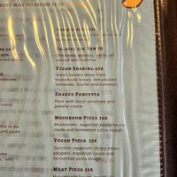 Menu at Babaganoush in Santa Marta