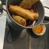 Spring rolls  at Madame K's Vegetarian in Fitzroy