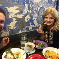 The spicy duck is great at Madame K's Vegetarian in Fitzroy