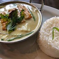 Thai green curry at Madame K's Vegetarian in Fitzroy