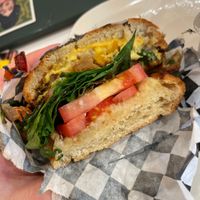 Vegan seitan breakfast sandwich with vegan cheese! Lutunji’s is my favorite breakfast place. Best vegan breakfast sandwich in the twin cities, hands down.   at Lutunji's Palate in Minneapolis