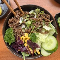 vegan beef bento box  at MIBAP in Berlin
