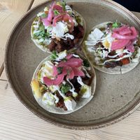 Tacos ‘beef'  at Offbeet - Southsea in Southsea