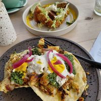 Tropic thunder croissant and Sicilian sunrise tacos at Offbeet - Southsea in Southsea