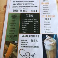 Menu at Nha Gost in Santa Maria