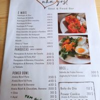 Menu at Nha Gost in Santa Maria