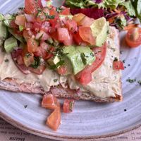 Hummus/avocado toastt  at Orchid Coffee & Tea Shop in Monteverde