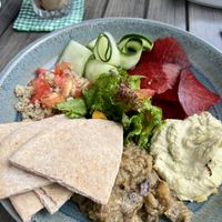 Pitta bowl no feta   at Orchid Coffee & Tea Shop in Monteverde