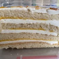 Mango coconut cake (vegan )  at Krishna Food in Christchurch