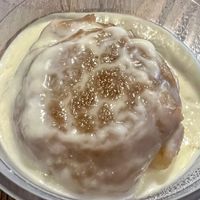 Today’s semolina pudding is apple   at Krishna Food in Christchurch