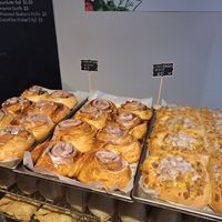 Cinnamon rolls at Krishna Food in Christchurch