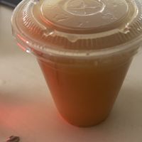 Lemon mint and ginger drink  at Krishna Food in Christchurch